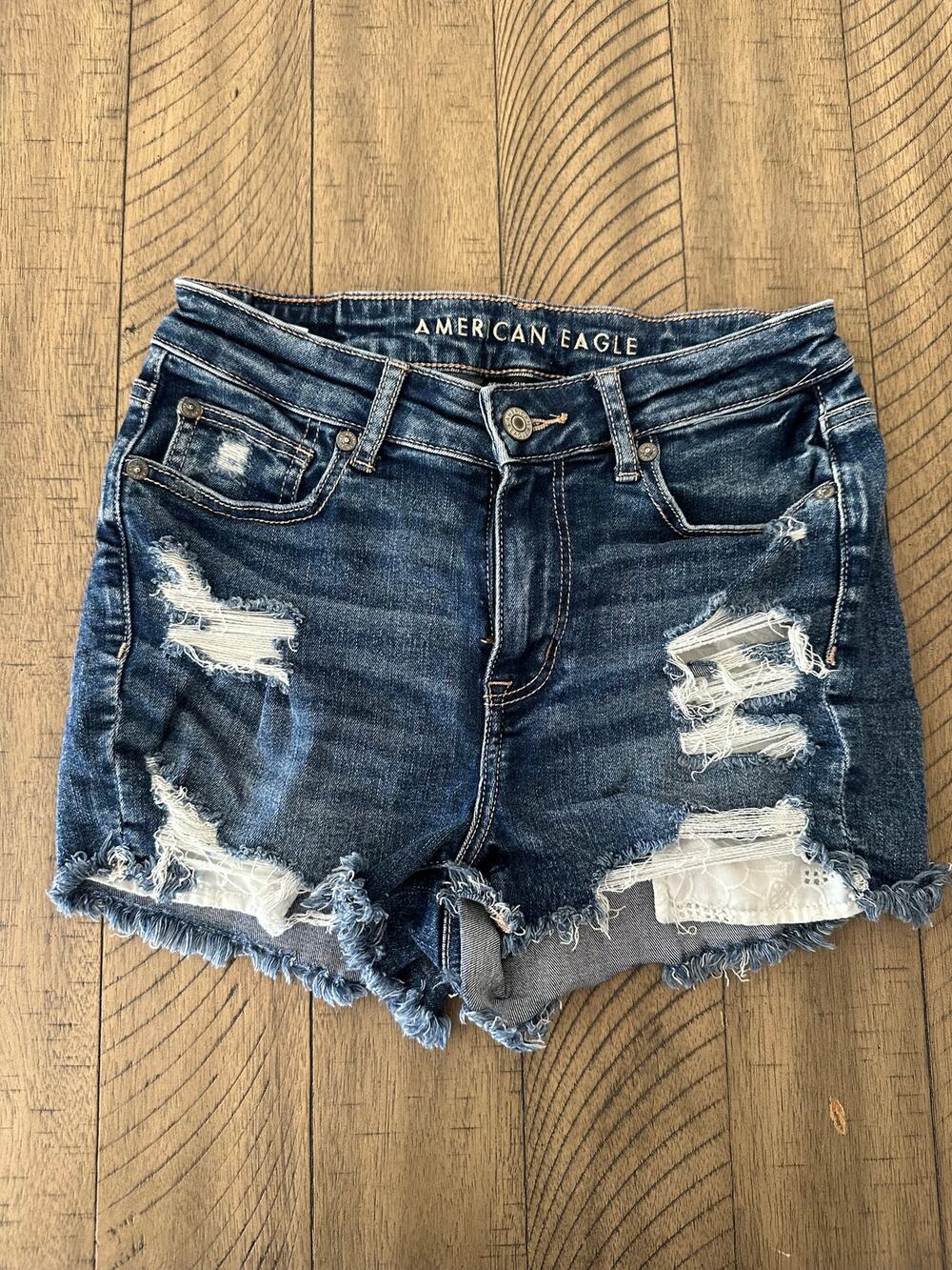 American Eagle Outfitters Women's Size 4 Next Level Stretch Distressed Denim